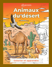 Load image into Gallery viewer, Animaux du désert - Colorier et apprendre
