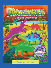 Load image into Gallery viewer, Dinosaures - Colorier et lire

