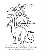Load image into Gallery viewer, Dinosaures - Colorier et lire

